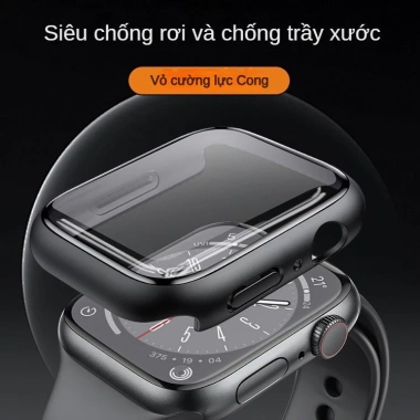 Ốp Apple Watch kính cường lực series 11-4 SE, phù hợp 42/44/45/49mm, giảm còn 48.800 VND