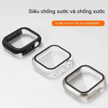 Ốp Apple Watch kính cường lực series 11-4 SE, phù hợp 42/44/45/49mm, giảm còn 48.800 VND