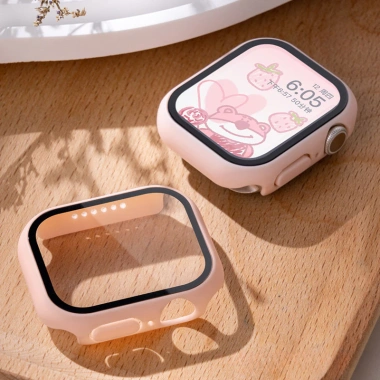 Ốp Apple Watch kính cường lực series 11-4 SE, phù hợp 42/44/45/49mm, giảm còn 48.800 VND