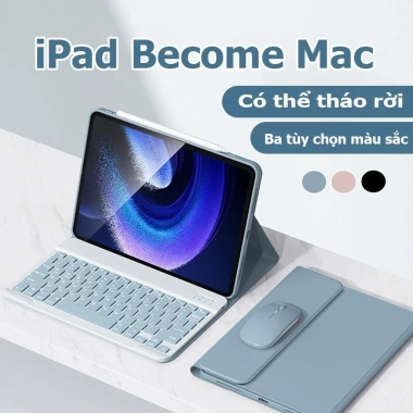 Ốp Bàn Phím Từ Tính iPad Air 4-9 và Bàn Phím Chuột Không Dây - Giá Ưu Đãi 131k