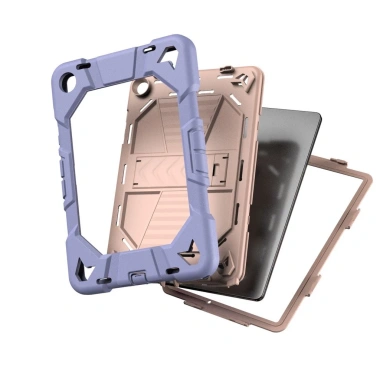 Ốp bảo vệ Samsung A11 Plus - Silicon ba trong một, giá đỡ dọc ngang, dây đeo 4