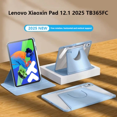 Ốp Chống Sốc Acrylic Xoay Lenovo Xiaoxin Pad 12.1 2.025 TB365FC Idea Tab Pro 12.7, GT 11.1, M11 B11 K11, Có Khe Cắm Bút