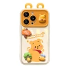 Ốp điện thoại gấu vàng buộc búp bê gương lật hoạt hình dễ thương cho iPhone 14/15/16/17 - Giá ưu đãi 104k 4
