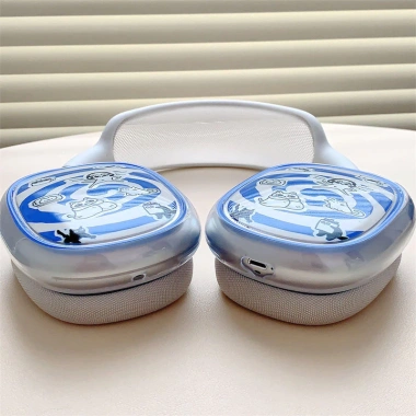 Ốp điện thoại mềm họa tiết mèo ngộ nghĩnh cho AirPods Max – Vỏ bảo vệ không dây 3