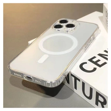 Ốp điện thoại sạc không dây từ tính trong suốt cho iPhone 15-11 Max/Plus - 49.680₫ 4