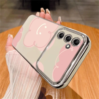 Ốp điện thoại vivo Y18‑Y28 - Chống sốc, cửa sổ lớn, mạ điện hoa hồng, giá 59.000 VND 5