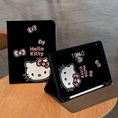 Ốp iPad Hello Kitty da cao cấp, vỏ lật silicone 73mm, khay bút cute, tương thích iPad Air‑Pro 1‑11, giảm giá 168k 6 Ốp iPad Hello Kitty da cao cấp, vỏ lật silicone 73mm, khay bút cute, tương thích iPad Air‑Pro 1‑11, giảm giá 168k 6