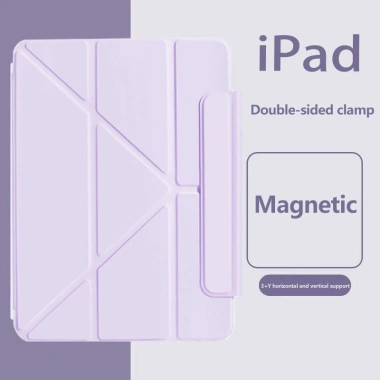 Ốp iPad thế hệ 11 A16 từ tính Y‑Folding có khóa tháp – Tương thích Air 13/11, Pro 12.9