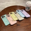 Ốp iPhone 13-17 Pro Max Silicon Flip Bracket - Vỏ mềm macaron, chống sốc, có giá đỡ 6