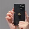 Ốp kim loại 3D họa tiết dây chuyền hoa trà mát mẻ cho iPhone 17‑15 Pro Max, 14‑13, XS Max, XR – hoa đẹp 7