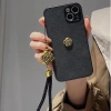 Ốp kim loại 3D họa tiết dây chuyền hoa trà mát mẻ cho iPhone 17‑15 Pro Max, 14‑13, XS Max, XR – hoa đẹp 8