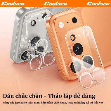Ốp kính camera trong suốt liền khối cho iPhone 17-16-15-14-13-12-11 Pro Max - Bảo vệ camera, giá 38.500₫ 3 Ốp kính camera trong suốt liền khối cho iPhone 17-16-15-14-13-12-11 Pro Max - Bảo vệ camera, giá 38.500₫ 3