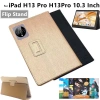 Ốp Lật iPad H13 Pro 10.3 2.024 - Họa Tiết Lụa, Gập Lại Đứng, Bảo Vệ Toàn Thân