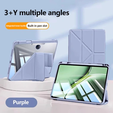 Ốp Lưng Acrylic Trong Suốt OPPO Pad 3/2/3 Pro/Air 2/Neo - Flip Cover Y-Fold Khóa Tháp, Giá ưu đãi 102.046 VND