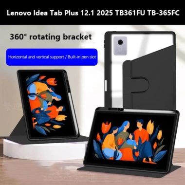 Ốp Lưng Acrylic Xoay 360° Cho Lenovo Idea Tab Plus 12.1 & Yoga Tab - Có Khe Bút