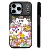 Ốp lưng Cat Paradise hoạt hình dễ thương, silicone trong suốt, sạc không dây từ tính, tương thích iPhone 12‑17 Pro Max, chống sốc 14