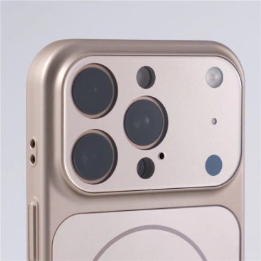 Ốp lưng cứng từ tính bảo vệ ống kính máy ảnh mạ mờ cho iPhone 13‑17, Air, Pro Max - Chống sốc, giảm giá 5