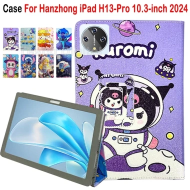 Ốp Lưng Flip Cover PU cho Hanzhong iPad H13‑Pro 10.3 inch - Chống Rơi, Chống Sốc, Thiết Kế Hoạt Hình Dễ Thương