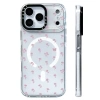Ốp lưng hoa hồng Dainty - Vỏ sạc không dây từ tính, silicone mềm, chống sốc, tương thích iPhone 12‑17 Pro Max, Cover 17 AIR 2
