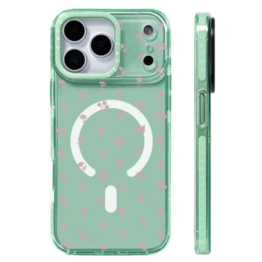 Ốp lưng hoa hồng Dainty - Vỏ sạc không dây từ tính, silicone mềm, chống sốc, tương thích iPhone 12‑17 Pro Max, Cover 17 AIR 6 Ốp lưng hoa hồng Dainty - Vỏ sạc không dây từ tính, silicone mềm, chống sốc, tương thích iPhone 12‑17 Pro Max, Cover 17 AIR 6