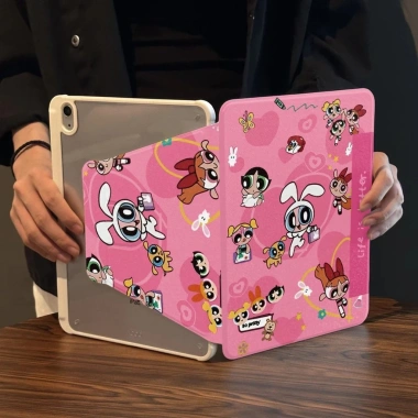 Ốp lưng iPad 720 xoay 10.9 inch Pro/11 acrylic dẻo khe cắm bút chống uốn cong thiết kế Kitty dễ thương - giá 239.000₫