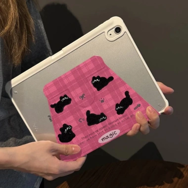 Ốp lưng iPad 720 xoay 10.9 inch Pro/11 acrylic dẻo khe cắm bút chống uốn cong thiết kế Kitty dễ thương - giá 239.000₫