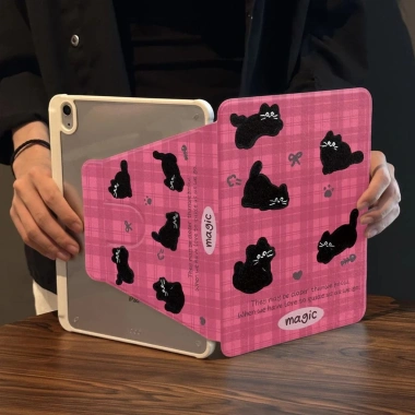 Ốp lưng iPad 720 xoay 10.9 inch Pro/11 acrylic dẻo khe cắm bút chống uốn cong thiết kế Kitty dễ thương - giá 239.000₫