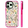 Ốp Lưng iPhone 12-17 Pro Max Tương Thích Silicone Winnie The Pooh Thêu Họa Tiết Hoa Không Dây Sạc Chống Sốc Trong Suốt 7