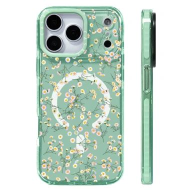 Ốp lưng iPhone 12‑17 Pro Max Cover 16E 17AIR hoa cúc, silicon mềm, sạc không dây từ tính, chống sốc Ốp lưng iPhone 12‑17 Pro Max Cover 16E 17AIR hoa cúc, silicon mềm, sạc không dây từ tính, chống sốc