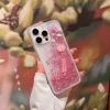 Ốp Lưng iPhone 15/14 Plus/13/12/11 Pro/X/XS Max - Long Lanh Liquid Cover Hoa Anh Đào Quicksand 7