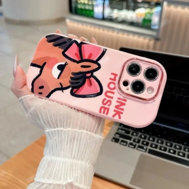 Ốp Lưng Iphone Chú Ngựa Nhỏ Buộc Nơ - Cho iPhone 7, X, XR, 11‑13, 14‑16 Pro Max Plus
