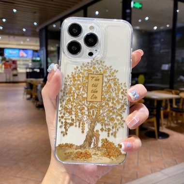 Ốp Lưng iPhone Tấn Tài Viền Thẳng Chống Sốc, Trong Suốt Bảo Vệ Camera - 15.900₫