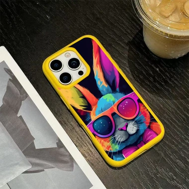 Ốp lưng iPhone Thỏ Doodle TPU mềm cho iPhone 16/15/14/13/12/11 Pro Max Giá chỉ 19.900đ 5