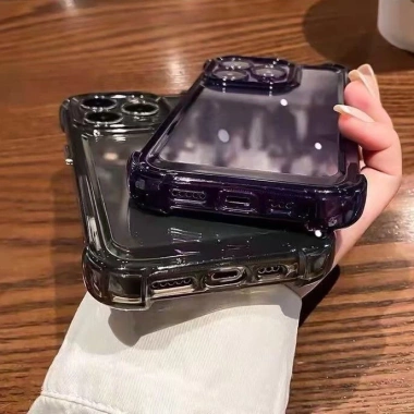 Ốp Lưng iPhone TPU Silicon Mềm 4 Góc Chống Sốc, Trong Suốt, Bảo Vệ Camera - Tương thích 6‑15 Pro Max, Giá 13.900₫ 3