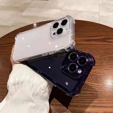 Ốp Lưng iPhone TPU Silicon Mềm 4 Góc Chống Sốc, Trong Suốt, Bảo Vệ Camera - Tương thích 6‑15 Pro Max, Giá 13.900₫ 4
