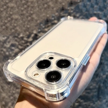 Ốp Lưng iPhone TPU Silicon Mềm 4 Góc Chống Sốc, Trong Suốt, Bảo Vệ Camera - Tương thích 6‑15 Pro Max, Giá 13.900₫ 9