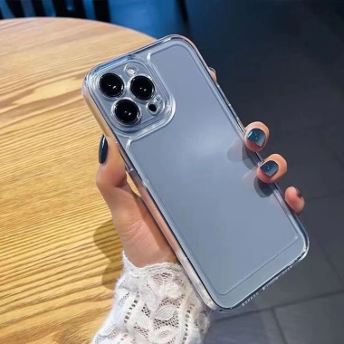 Ốp Lưng iPhone Trong Suốt Tối Giản Viền Nút Kim Loại Chống Sốc - Chỉ 13.900đ, Tương Thích iPhone 6/6s/7/8/Plus/X/XS/11/12/13/14/15/16/17/Pro/Max/Air 3