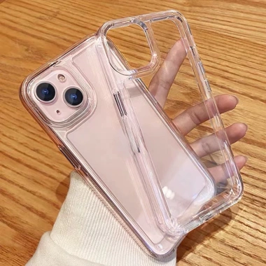 Ốp Lưng iPhone Trong Suốt Tối Giản Viền Nút Kim Loại Chống Sốc - Chỉ 13.900đ, Tương Thích iPhone 6/6s/7/8/Plus/X/XS/11/12/13/14/15/16/17/Pro/Max/Air 6