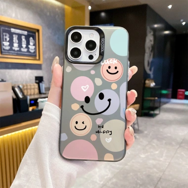 Ốp Lưng Mặt Cười Nhiều Màu Sắc Samsung A34 A55 A35 A06 A33 - Acrylic Cặp Đôi Bìa Mềm Giá 38.900đ 3