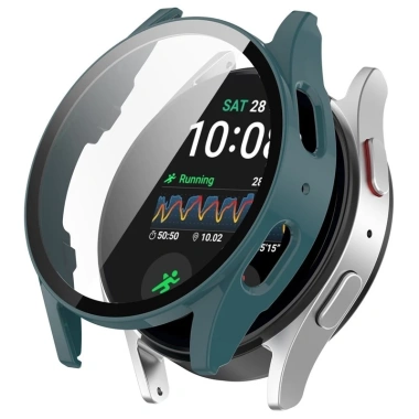 Ốp Lưng PC Cứng và Kính Cường Lực cho Samsung Watch7 WatchFE 40-44mm Chống Vân Tay Trầy Xước Bảo Vệ Màn Hình