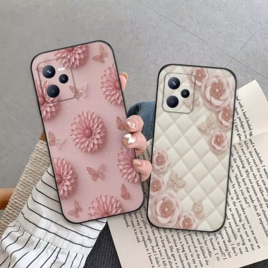 Ốp lưng Realme C33 C35 C55 lung linh thời trang màu hồng nhẹ nhàng - Giá chỉ 27.000đ 3