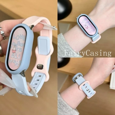 Ốp Lưng Silicon + Dây Đeo Gốm Sứ cho Xiaomi Mi Band 10/9/8 NFC - Giá 73.700₫ Ốp Lưng Silicon + Dây Đeo Gốm Sứ cho Xiaomi Mi Band 10/9/8 NFC - Giá 73.700₫