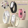 Ốp Lưng Silicon + Dây Đeo Xiaomi Mi Smart Band 10/9/8 NFC – Phim hoạt hình mềm, bảo vệ màn hình, vòng tay thoáng khí