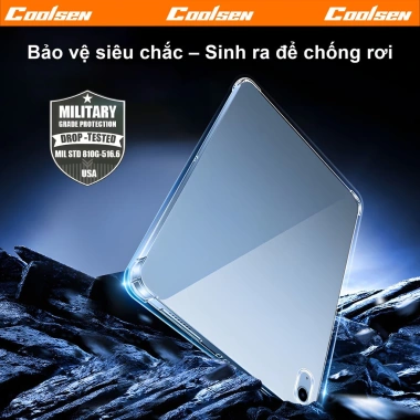 Ốp lưng silicon mềm chống sốc túi khí 4 góc cho iPad Air 7/6 M4/M3, iPad Pro 13 12.9 10.5 10.2 9.7, mini5-7 giá 82.000đ