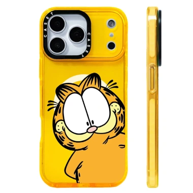Ốp Lưng Silicone Garfield Trong Suốt, Sạc Không Dây Tương Thích iPhone 12‑17 Pro Max, Chống Sốc, 120.960₫