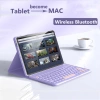 Ốp Lưng Tháo Rời Vivo Pad SE 12.3 5 Pro 2.025 13 inch Pad3 Pro IQOO Pad2 Pro – Flip Stand, Bàn Phím, Trackpad, Capkey Tròn