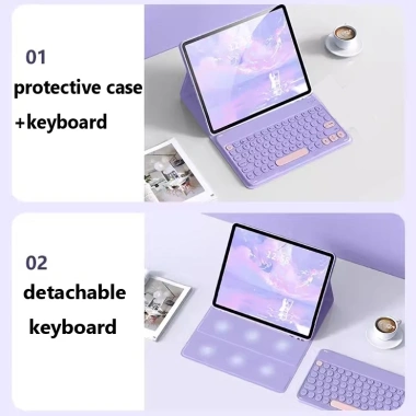 Ốp Lưng Tháo Rời Vivo Pad SE 12.3 5 Pro 2.025 13 inch Pad3 Pro IQOO Pad2 Pro – Flip Stand, Bàn Phím, Trackpad, Capkey Tròn 2 Ốp Lưng Tháo Rời Vivo Pad SE 12.3 5 Pro 2.025 13 inch Pad3 Pro IQOO Pad2 Pro – Flip Stand, Bàn Phím, Trackpad, Capkey Tròn 2