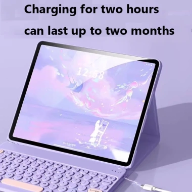 Ốp Lưng Tháo Rời Vivo Pad SE 12.3 5 Pro 2.025 13 inch Pad3 Pro IQOO Pad2 Pro – Flip Stand, Bàn Phím, Trackpad, Capkey Tròn
