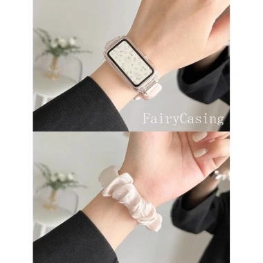Ốp Lưng Trong Suốt + Dây Đeo Lụa Băng Voan cho Huawei & Honor Band 10-6Pro - Giá ưu đãi 70.400₫