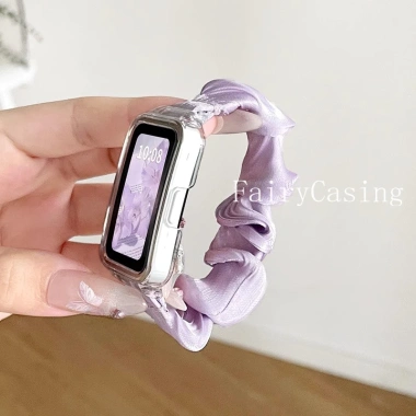 Ốp Lưng Trong Suốt + Dây Đeo Lụa Băng Voan cho Huawei & Honor Band 10-6Pro - Giá ưu đãi 70.400₫